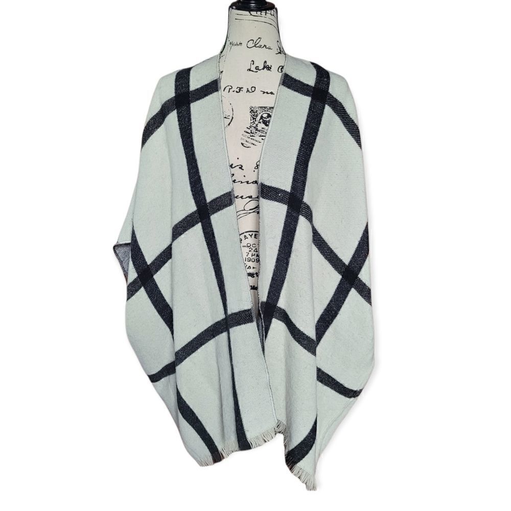 LOFT plaid reversible kimino